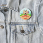 Ritterturnier Junge Geburtstagsparty Button (Beispiel)