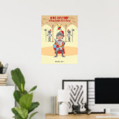 Ritterturnier Junge Geburtstagsparty Poster (Heimbüro)