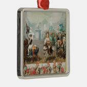Ritterturnier Silbernes Ornament (Rechts)