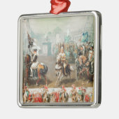 Ritterturnier Silbernes Ornament (Links)
