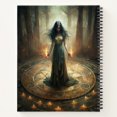 Ritual Circle - Dark Hexe Custom Zell Journal Notizblock (Rückseite)