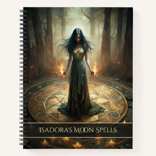 Ritual Circle - Dark Hexe Custom Zell Journal Notizblock (Vorderseite)