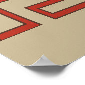 Ritual des afrikanischen Stammeskriegers Poster (Ecke)