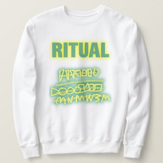Ritual graffiti glühen sweatshirt (Design vorne)