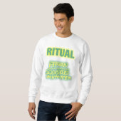 Ritual graffiti glühen sweatshirt (Vorne ganz)