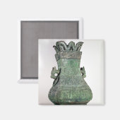 Ritual 'Hu' vase, Chou Dynast Magnet (Vorderseite/Rückseite)
