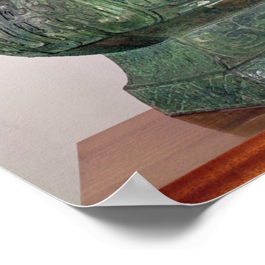 Ritual 'Hu' vase, Chou Dynast Poster (Ecke)