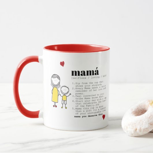 Ritual Kaffee Tasse Psychische Begabung für Mama (Mit Donut)