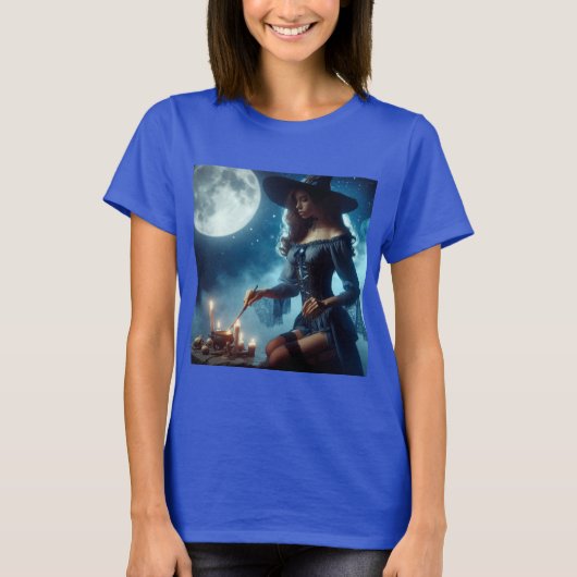 Ritual Nocturno de la Bruja T-Shirt (Vorderseite)