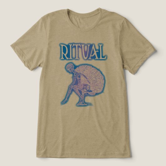 Ritual verblasst Tri-Blend shirt (Design Vorderseite)