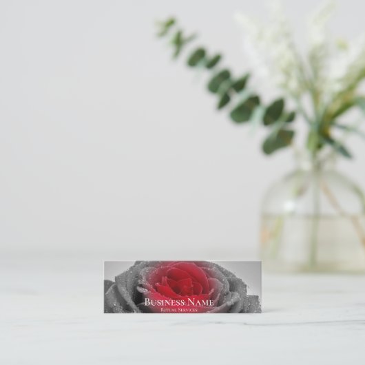 Ritualdienstleistungen Mini Visitenkarte (Stehend Vorderseite)