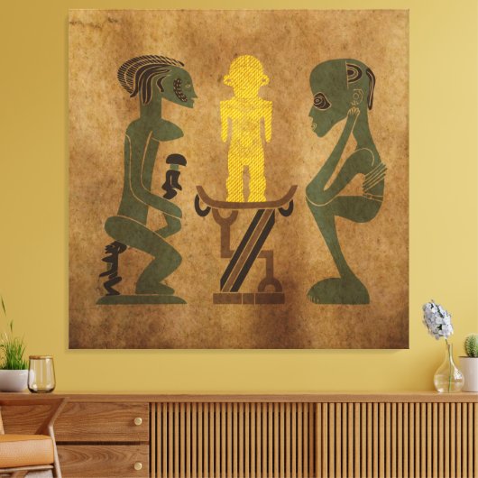 Rituale Szene Leinwanddruck (Insitu (Wohnzimmer))