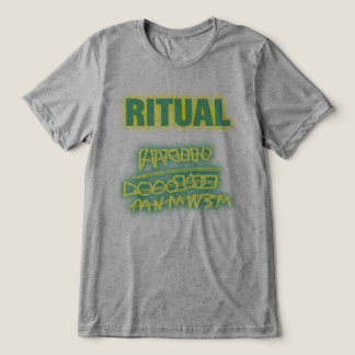 Rituelle Graffiti-Glanz Tri-Blend Shirt