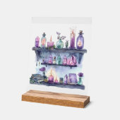 Ritueller Schelf - Jedes Element besitzt einen Zau Acrylschild (Winkel)