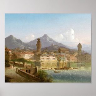 Riva am Gardasee   Johann Wilhelm Jankowsky Poster