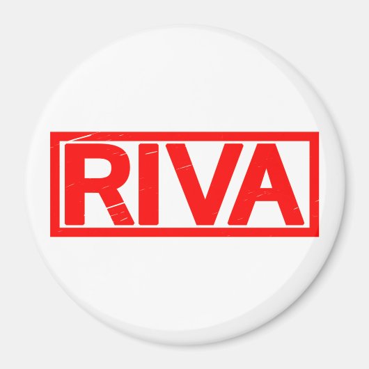Riva Briefmarke Magnet (Vorne)