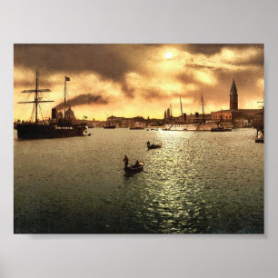 Riva Schiavoni, gesehen von S. Zaccane, Venedig, I Poster