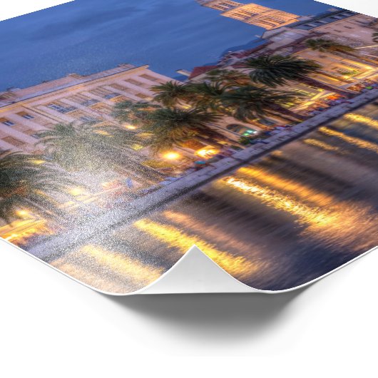 Riva, Split, Kroatien Fotodruck (Ecke)