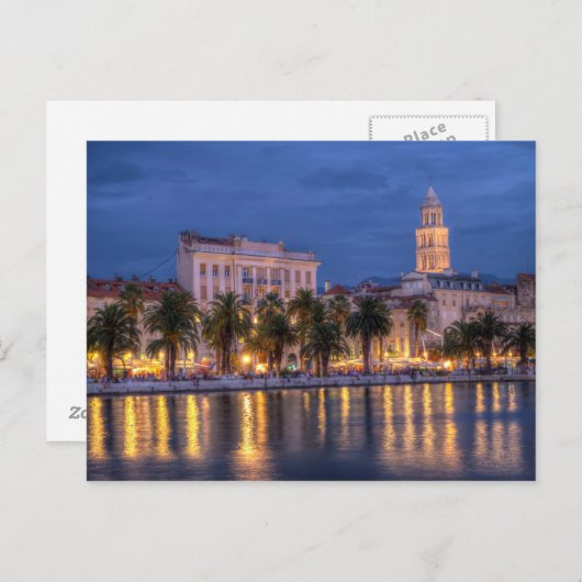 Riva, Split, Kroatien Postkarte (Vorne/Hinten)