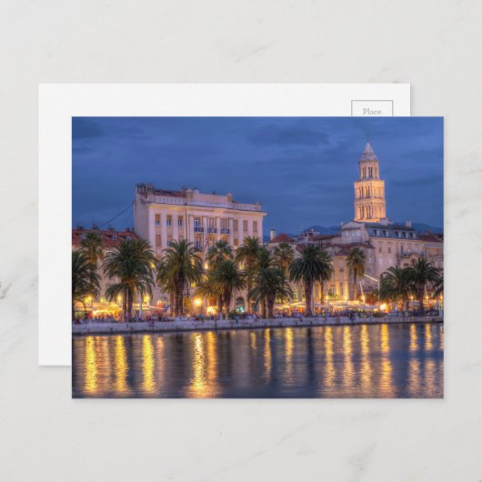 Riva, Split, Kroatien Postkarte (Vorne/Hinten)