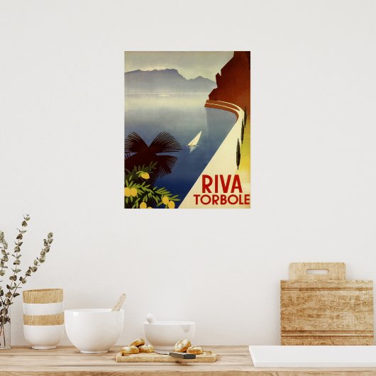 Riva Torbole, Gardasee, Italien, italienische Rivi Poster (Küche)