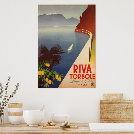 Riva Torbole, Lago di Garda Poster (Küche)