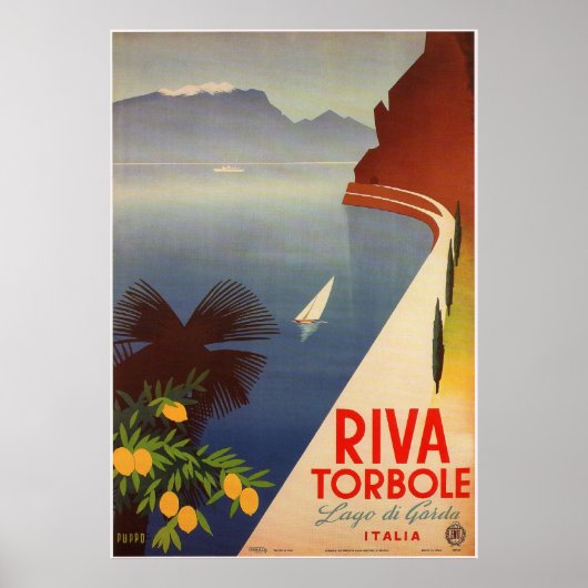 Riva Torbole, Lago di Garda Poster (Vorne)