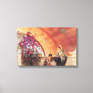 Rivalen im Spiel der Liebe (von Alma-Tadema) Leinwanddruck