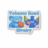 Rivalität auf der Tabakstraße Aufkleber (Vorderseite)