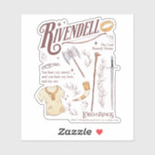 RIVENDELL™ Aquarell-Collage-Grafik Aufkleber (Blatt)