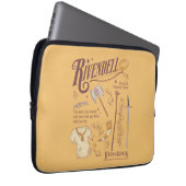 RIVENDELL™ Aquarell-Collage-Grafik Laptopschutzhülle (Vorne Rechts)