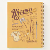 RIVENDELL™ Aquarell-Collage-Grafik Notizblock (Rückseite)