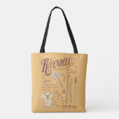 RIVENDELL™ Aquarell-Collage-Grafik Tasche (Rückseite)
