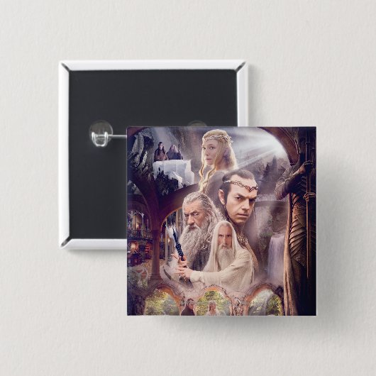 Rivendell Character Collage Button (Vorne & Hinten)