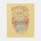 RIVENDELL™ Fellowship Wasserfarben-Illustration Fleecedecke (Vorderseite)