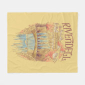 RIVENDELL™ Fellowship Wasserfarben-Illustration Fleecedecke (Vorderseite (Horizontal))