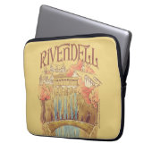 RIVENDELL™ Fellowship Wasserfarben-Illustration Laptopschutzhülle (Vorderseite Links)