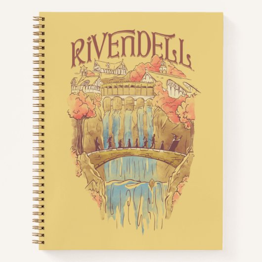 RIVENDELL™ Fellowship Wasserfarben-Illustration Notizblock (Vorderseite)