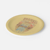 RIVENDELL™ Fellowship Wasserfarben-Illustration Pappteller (Schrägansicht)