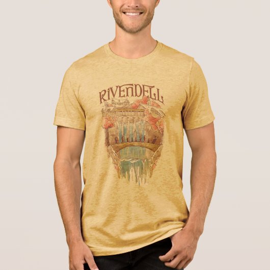 RIVENDELL™ Fellowship Wasserfarben-Illustration Tri-Blend Shirt (Vorderseite)