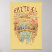 RIVENDELL™-Fellowship-Wasserfarbillustration Poster (Vorne)
