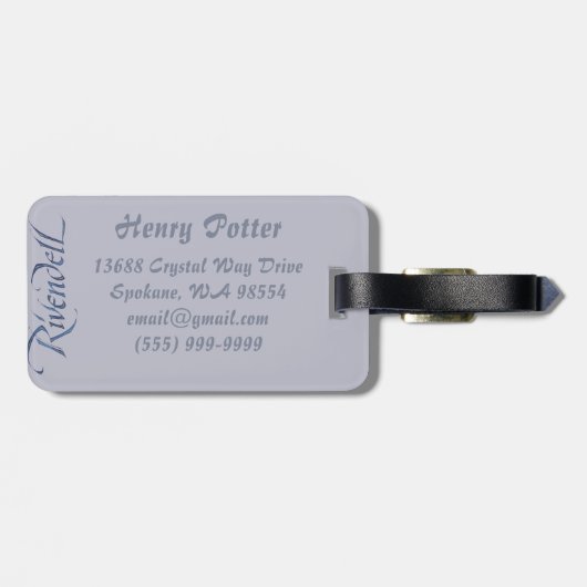 Rivendell Gepäckanhänger (Rückseite horizontal)