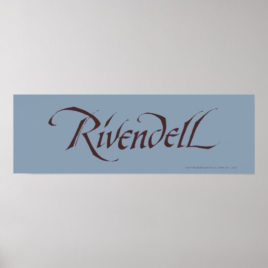 Rivendell Name Solid Poster (Vorne)
