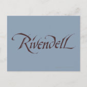 Rivendell Name Solid Postkarte (Vorderseite)
