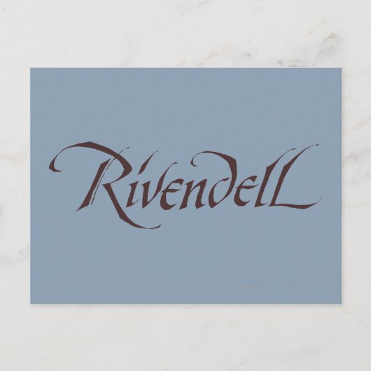 Rivendell Name Solid Postkarte (Vorderseite)