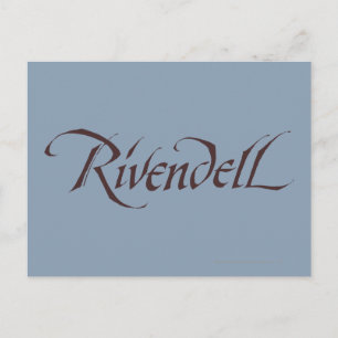 Rivendell Name Solid Postkarte
