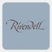 Rivendell Name Solid Quadratischer Aufkleber (Vorderseite)