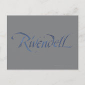 Rivendell Name Textured Postkarte (Vorderseite)