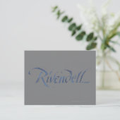 Rivendell Name Textured Postkarte (Stehend Vorderseite)