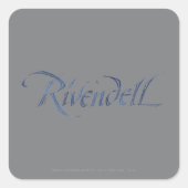 Rivendell Name Textured Quadratischer Aufkleber (Vorderseite)